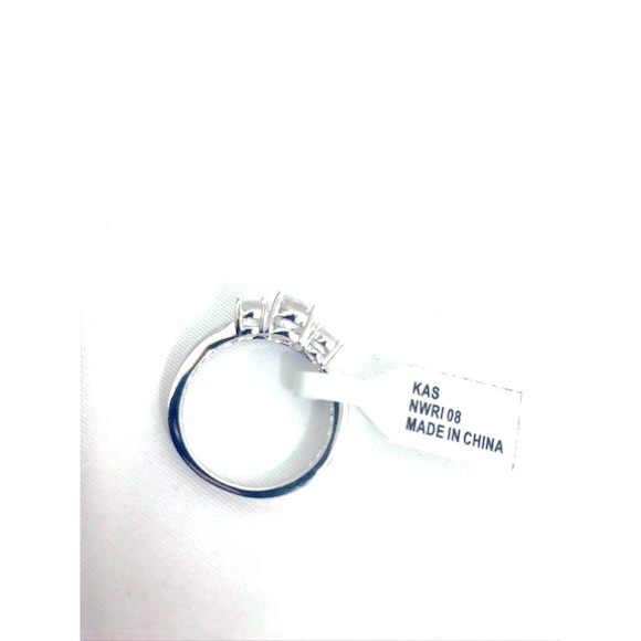 Ring White Topaz Costume Wedding Engagement New 8 retro classic Lux look dynasty - Picture 7 of 16